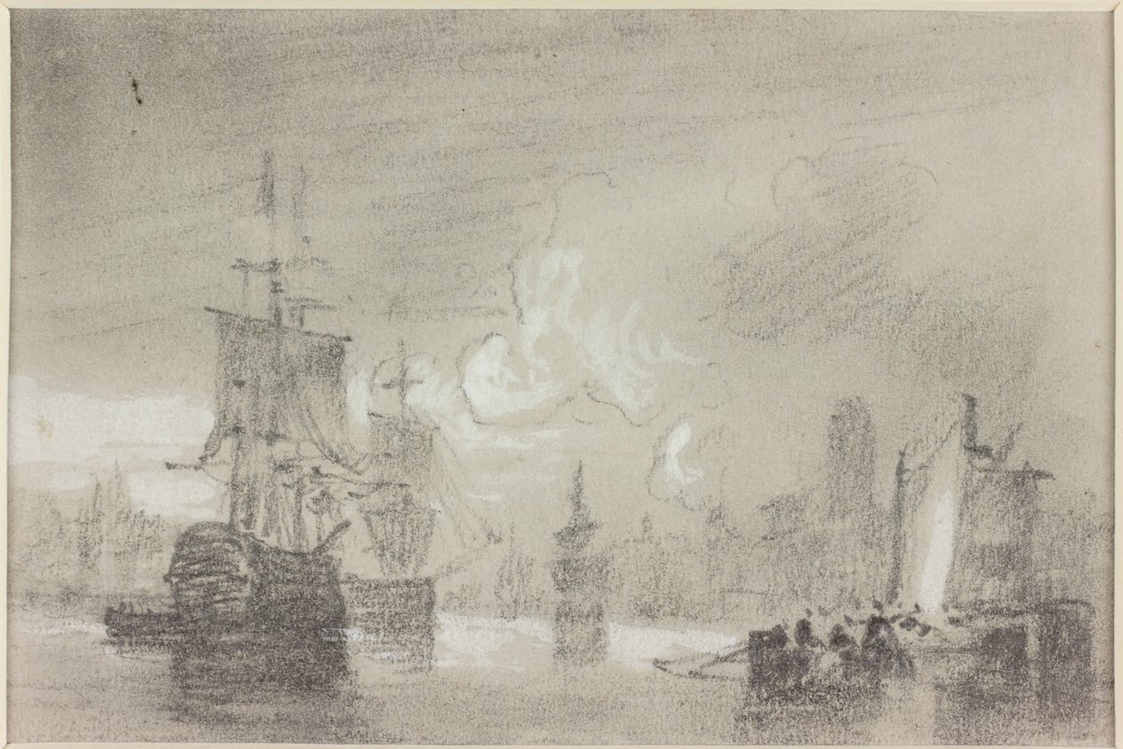 Étude de composition pour un paysage marin - John Wilson Carmichael