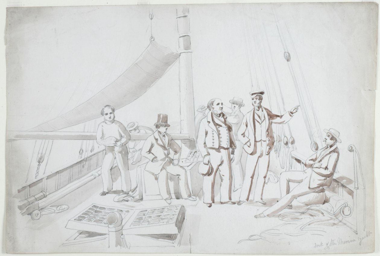 Pont du yacht Marina - John Wilson Carmichael