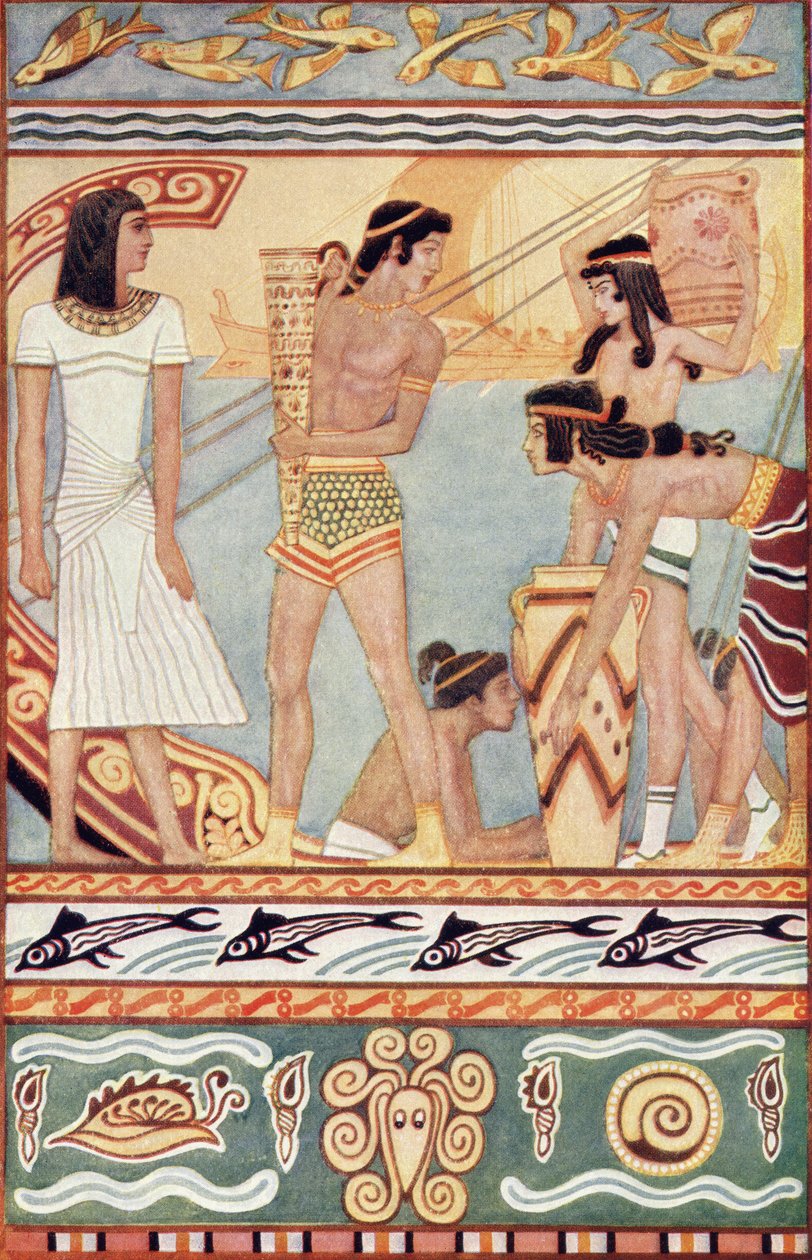 Marchands de Crète, illustration de 