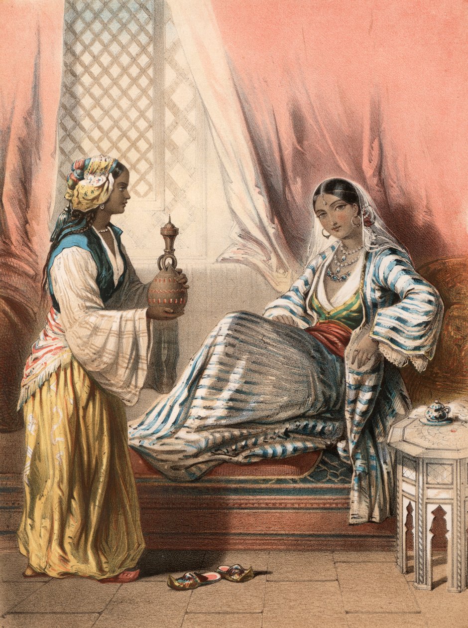 Scène indienne (lithographie couleur) - John (after) Brandard