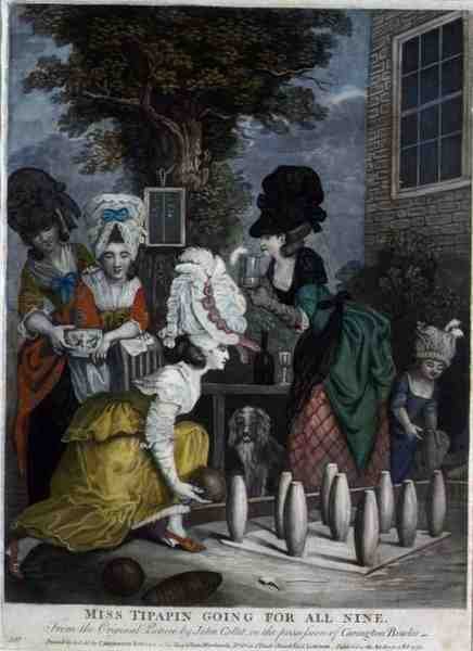 Miss Tipapin allant pour tous les neuf, pub. par Carington Bowles (fl.1744-93) - John (after) Collet