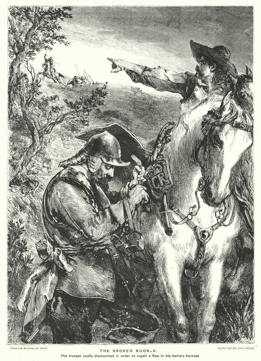 La boucle brisée (gravure) - John (after) Gilbert