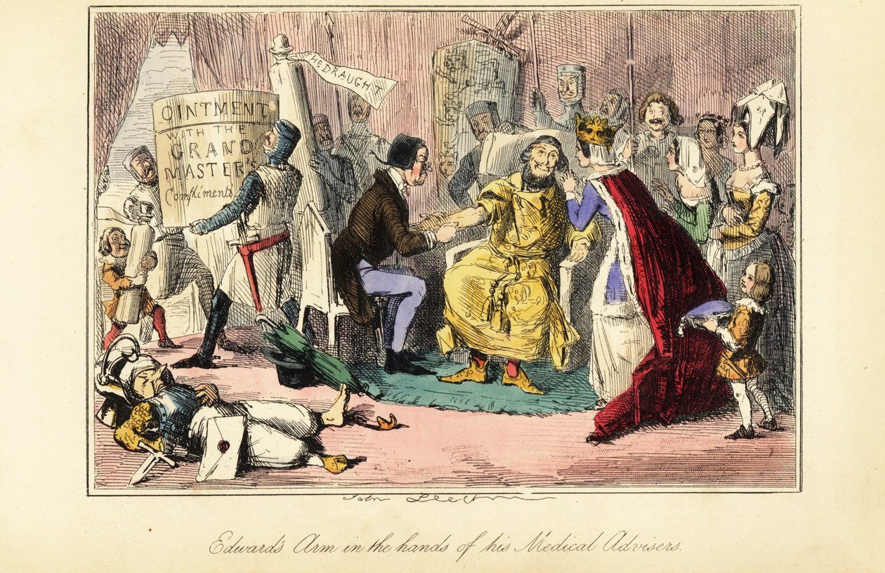 Le roi Édouard Ier ou Longues-Jambes soigné après une tentative d
