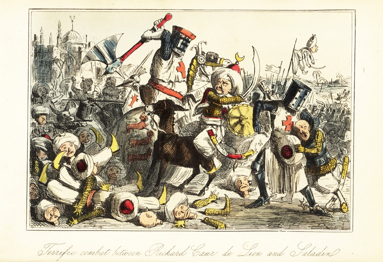Le roi Richard Ier combattant Saladin à la bataille d