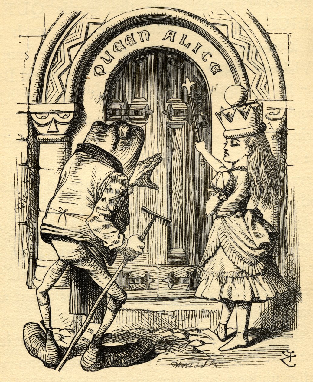 Alice et la Grenouille, illustration de 