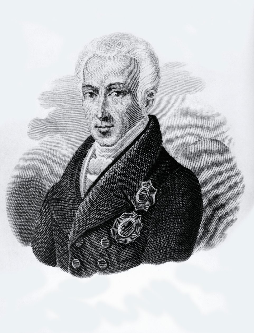 Portrait du comte Ioannis Antonios Kapodistrias (1776-1831), président de la République grecque de 1828 à 1831, gravure - Walter Charles Mills