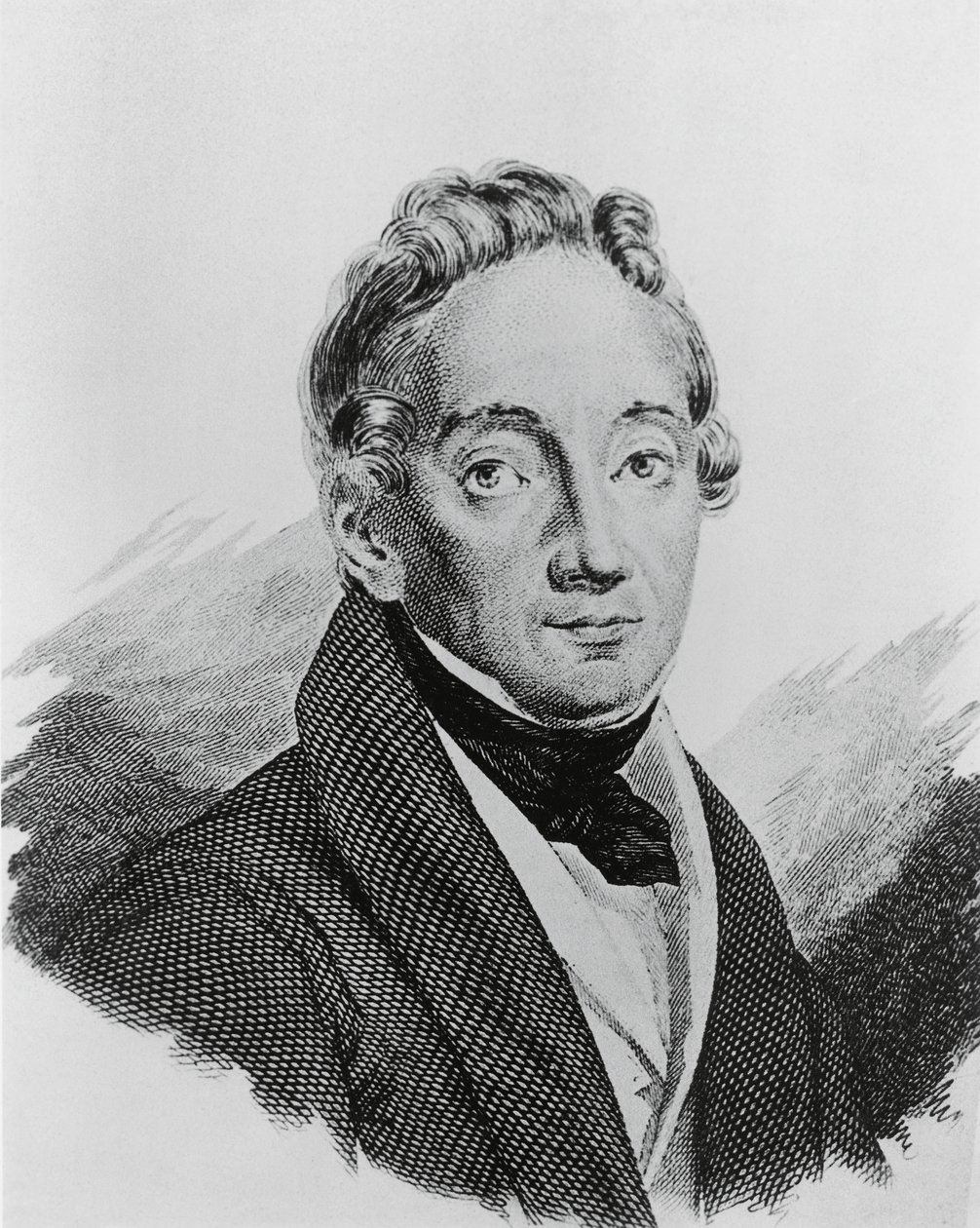 Portrait de Pietro Colletta (1775-1831), général et historien italien, gravure - Walter Charles Mills