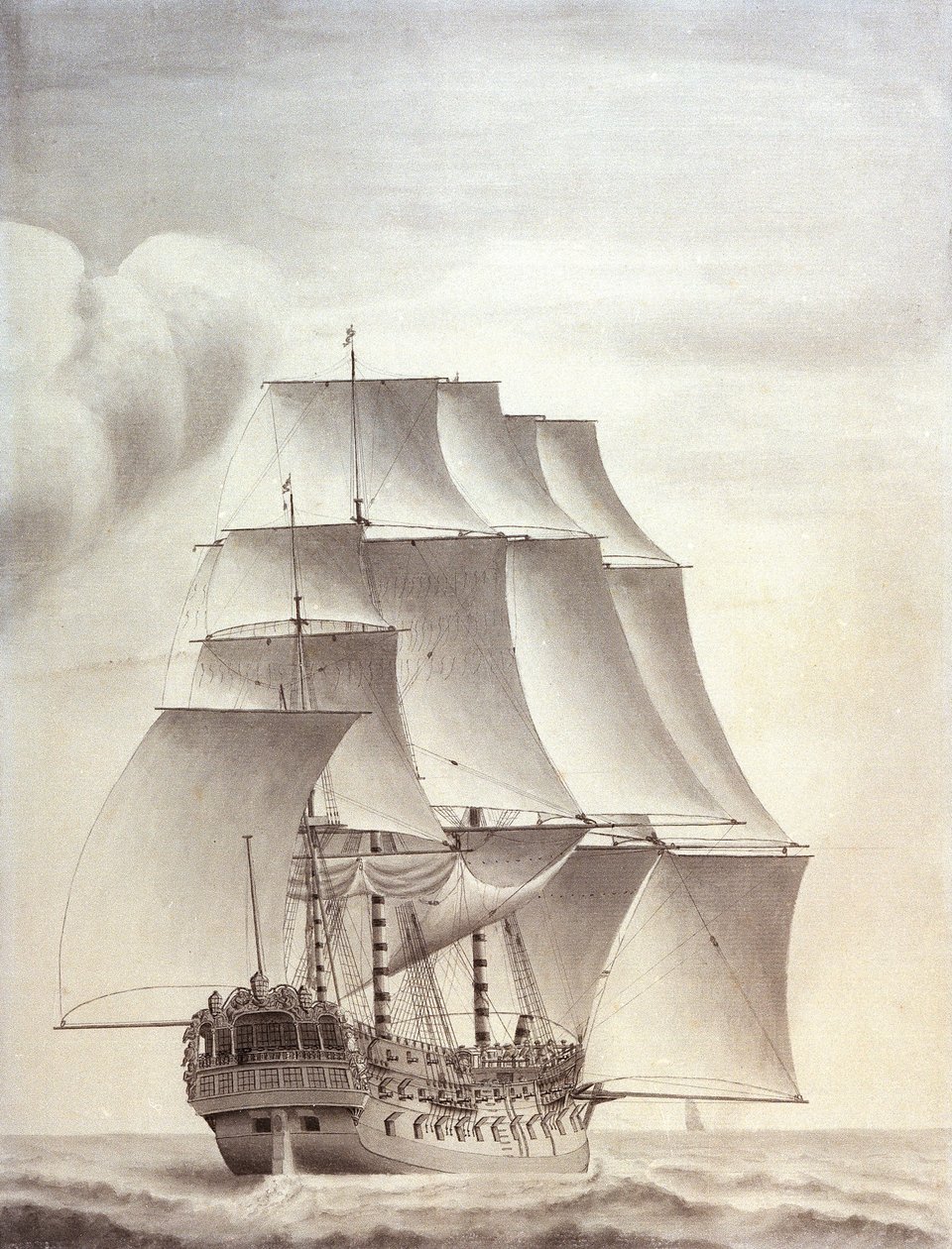 Portrait du navire anglais 