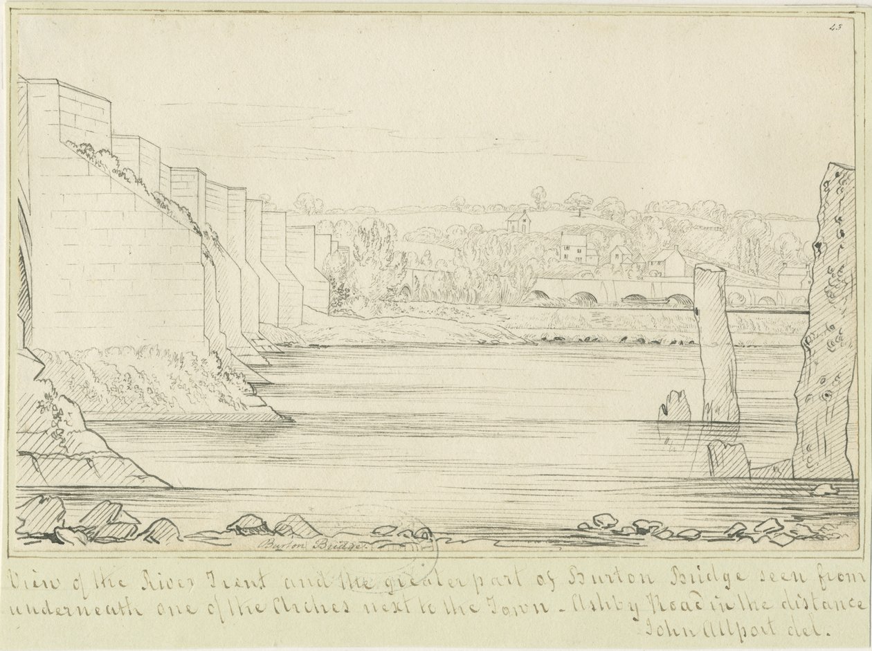 Pont et ville de Burton-upon-Trent - John Allport