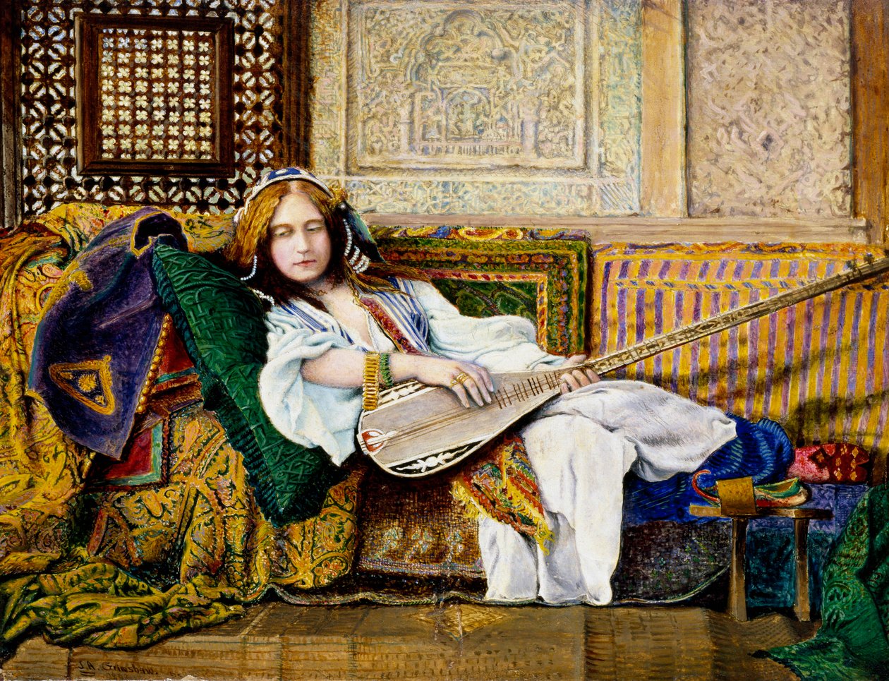 "Au harem" Femme vetue a l