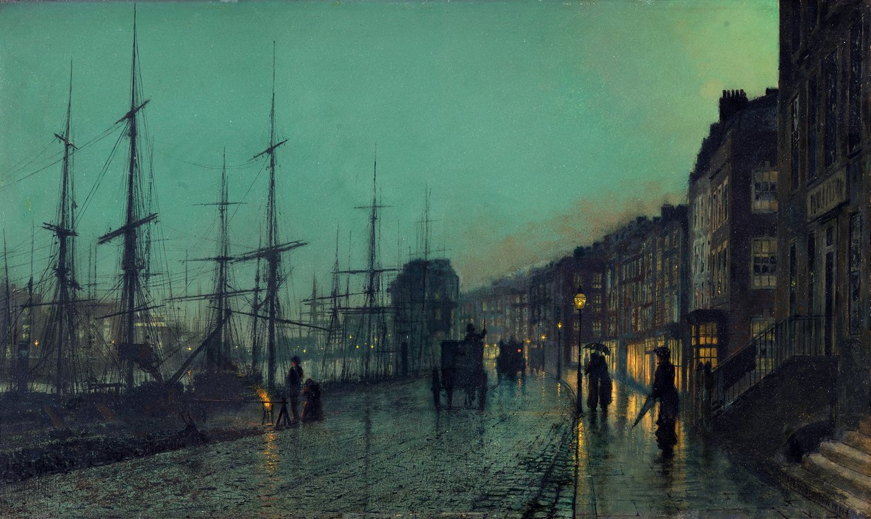 Transport maritime sur la Clyde - John Atkinson Grimshaw
