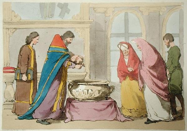 Baptême, gravé par l