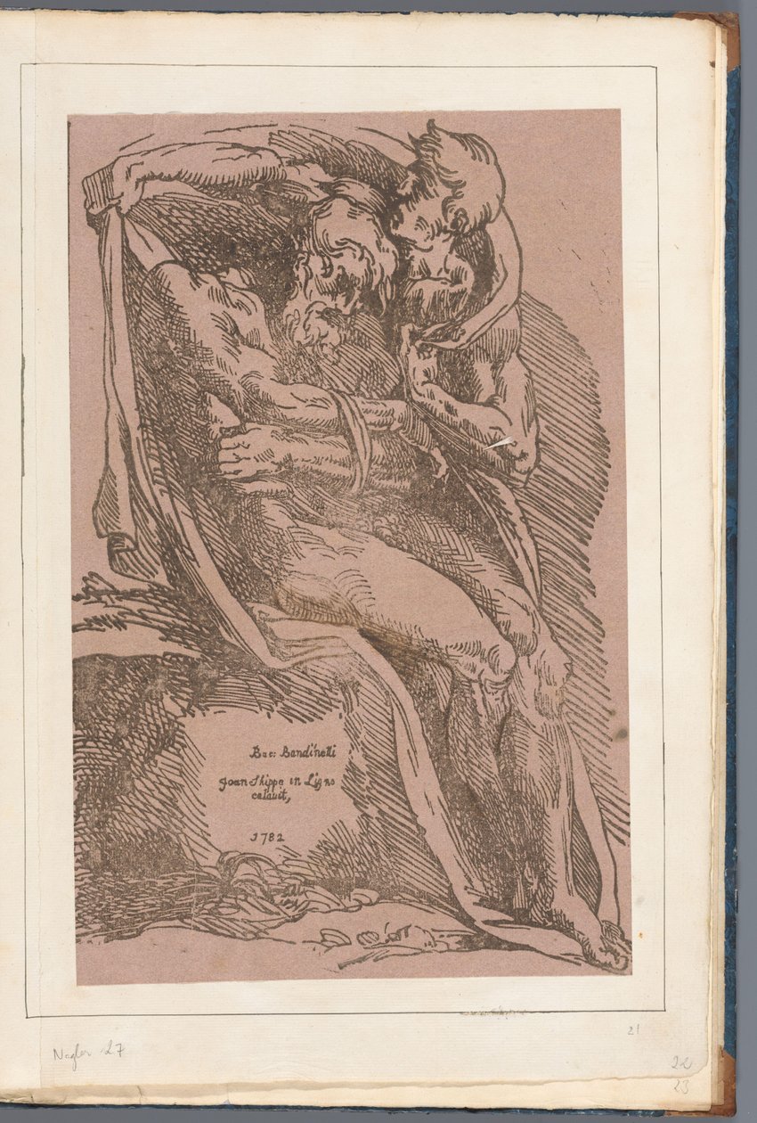 Homme couvrant un vieil homme nu avec un manteau - John B. Skippe