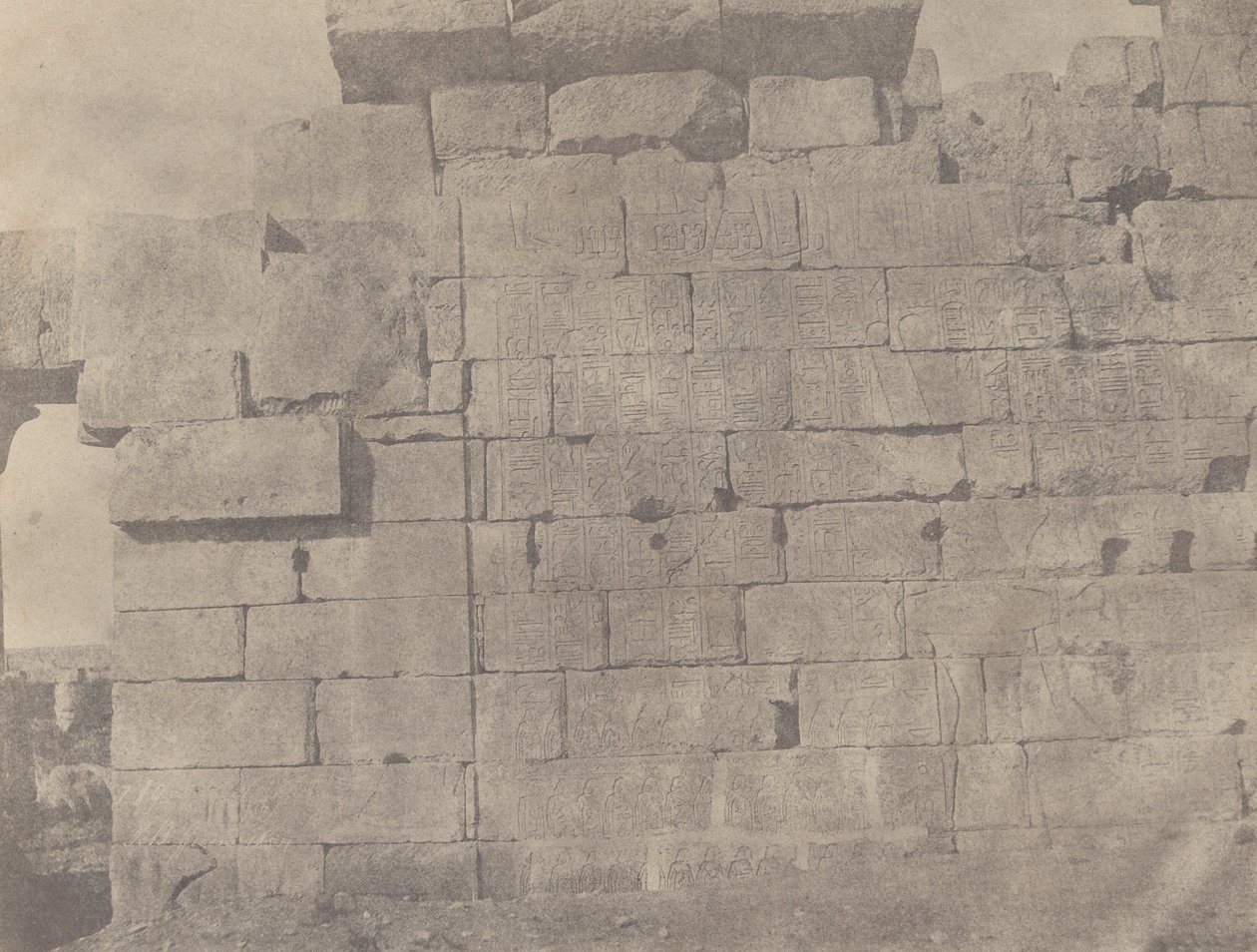 [Karnac, Salle Hypostyle, Mur du Sud (Face Extérieure)] - John Beasley Greene