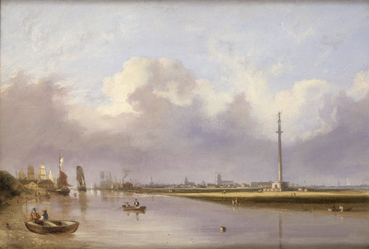 Vue de Yarmouth (huile sur toile) - John Berney Crome