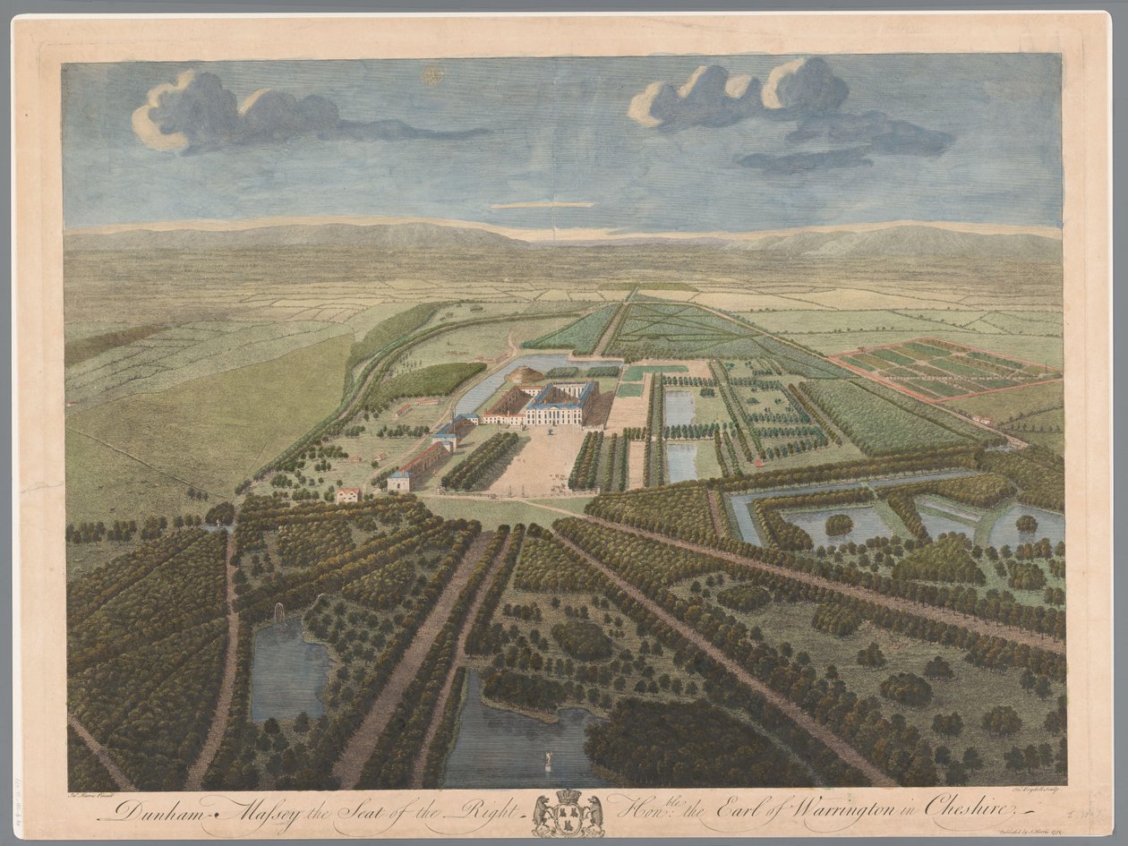 Vue de Dunham Massey dans le Cheshire - John Boydell