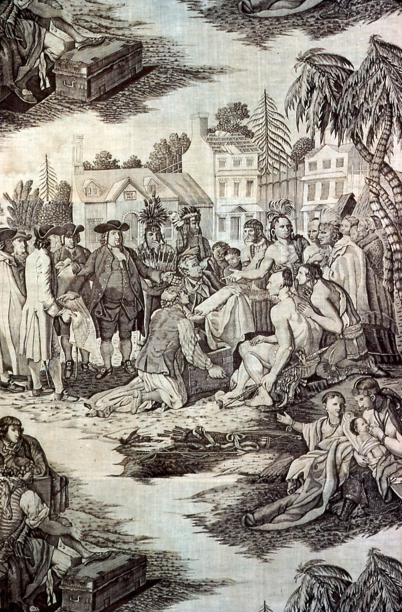 Traité de William Penn avec les Indiens (Tissu d