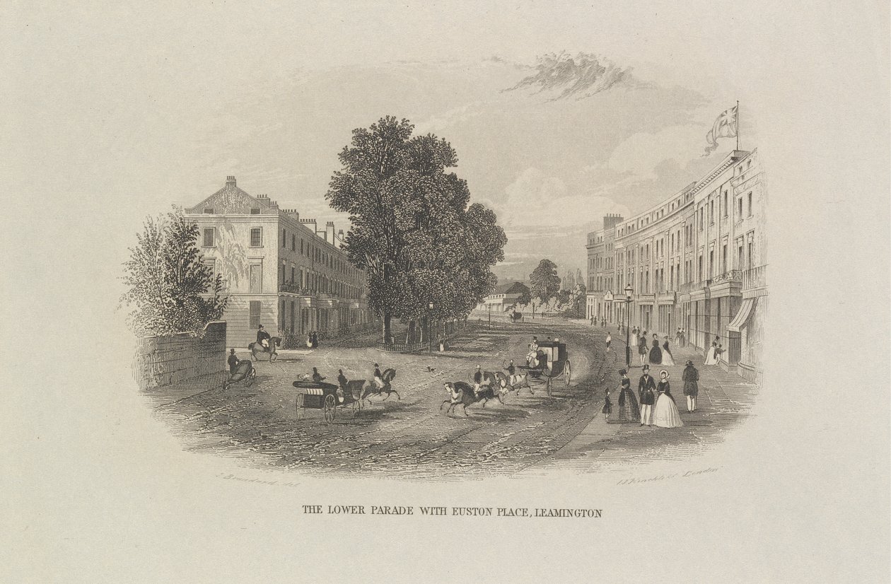 La Parade Inférieure avec Euston Place, Leamington - John Brandard