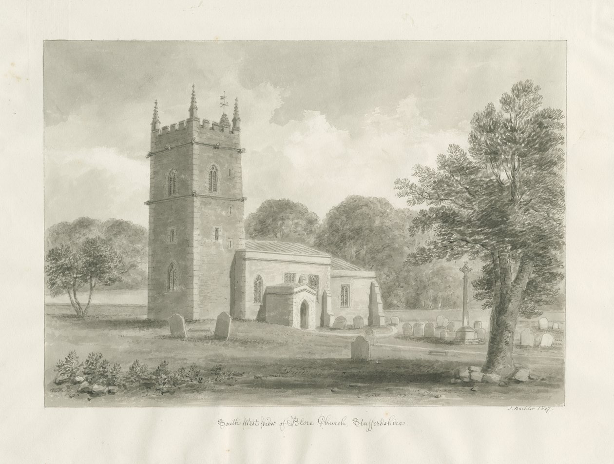 Église de Blore - John Buckler