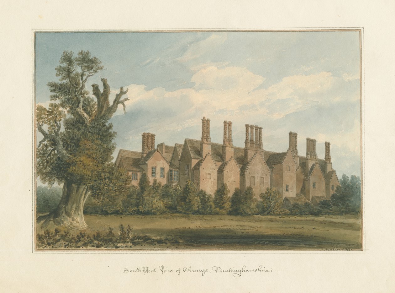 Buckinghamshire - Chenies Hall - John Buckler