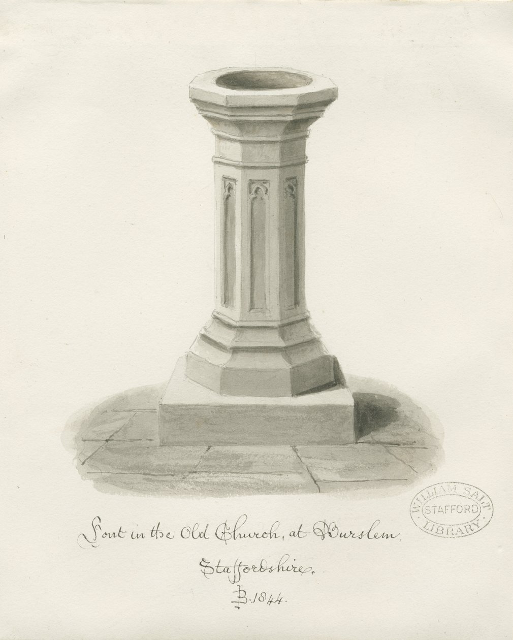 Burslem - Fonts baptismaux à l