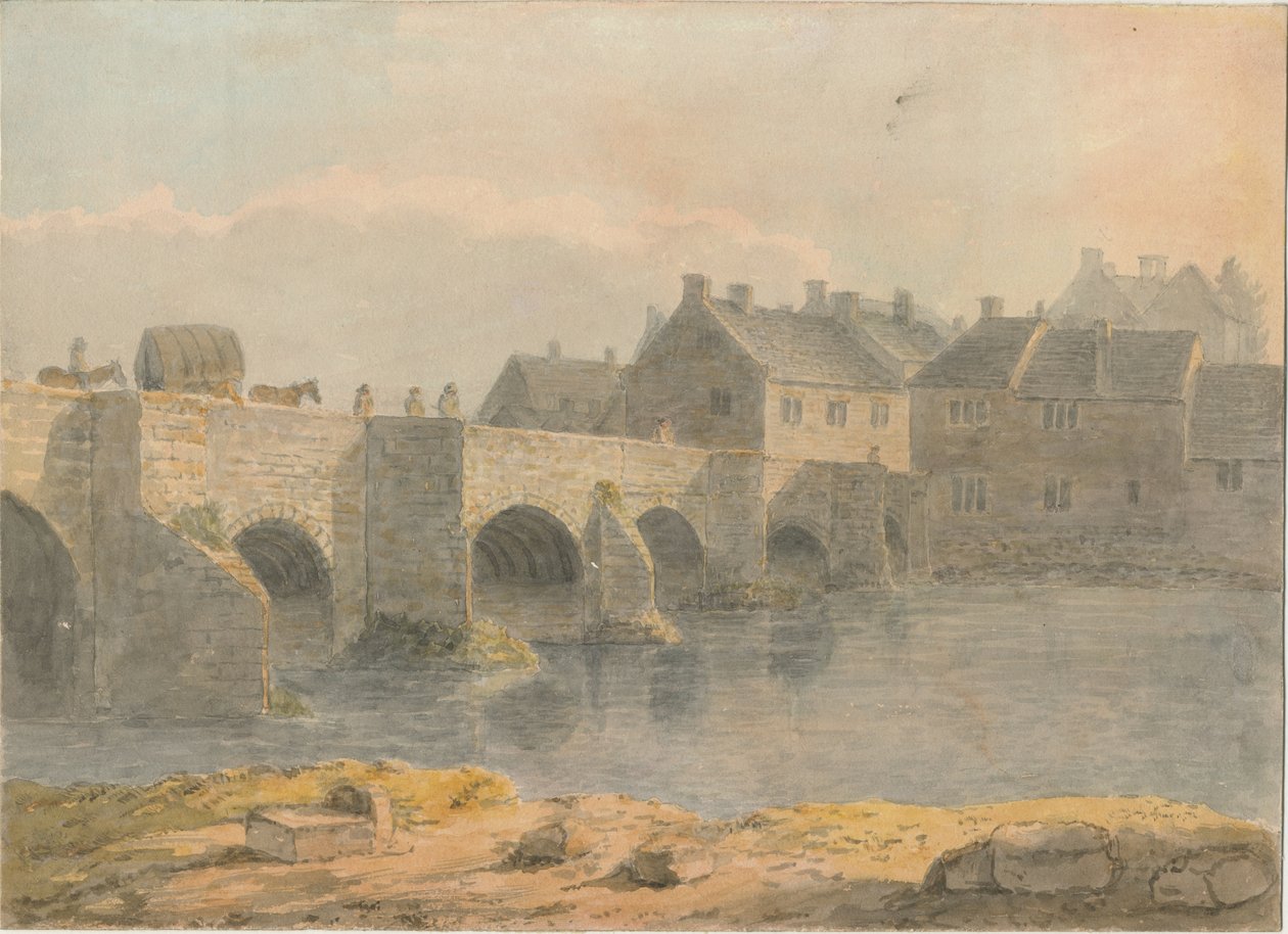 Burton-upon-Trent Pont et Ville - John Buckler