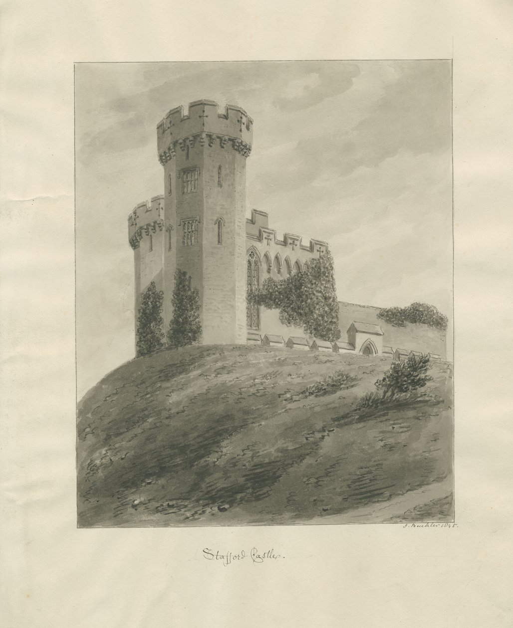 Église du Château - Château de Stafford - John Buckler
