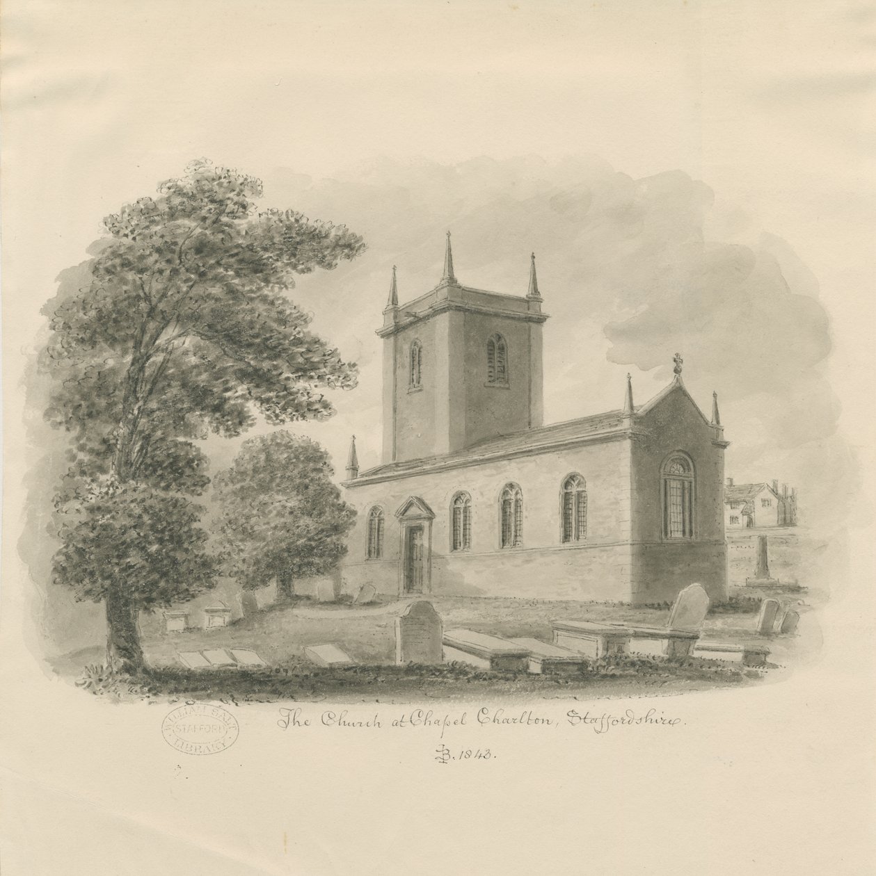Église Chapel Chorlton - John Buckler