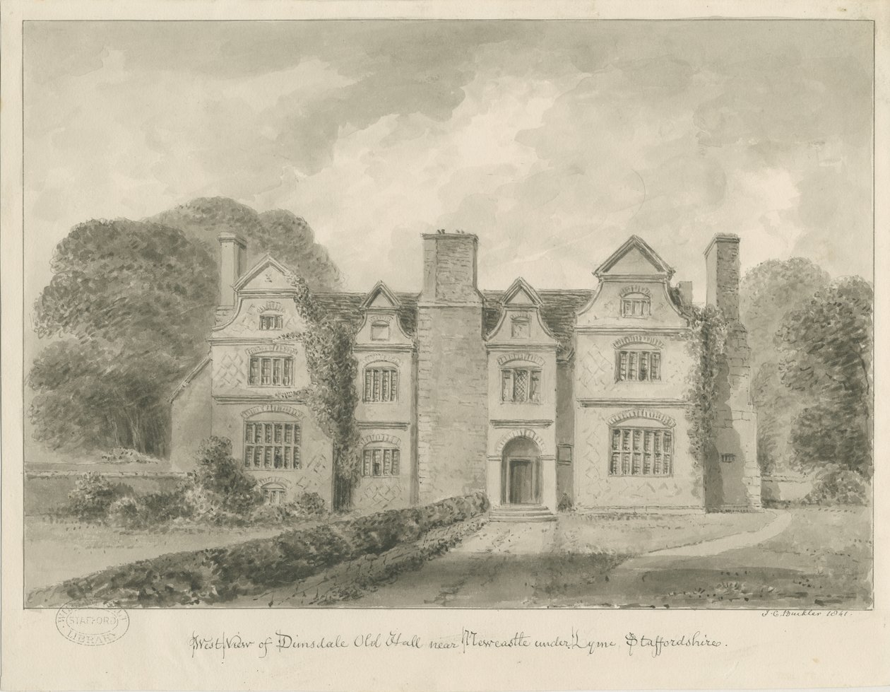 Dimsdale Old Hall (1841) - John Buckler