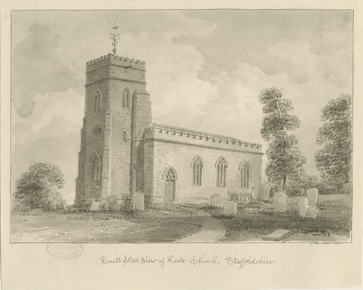 Église Keele - John Buckler