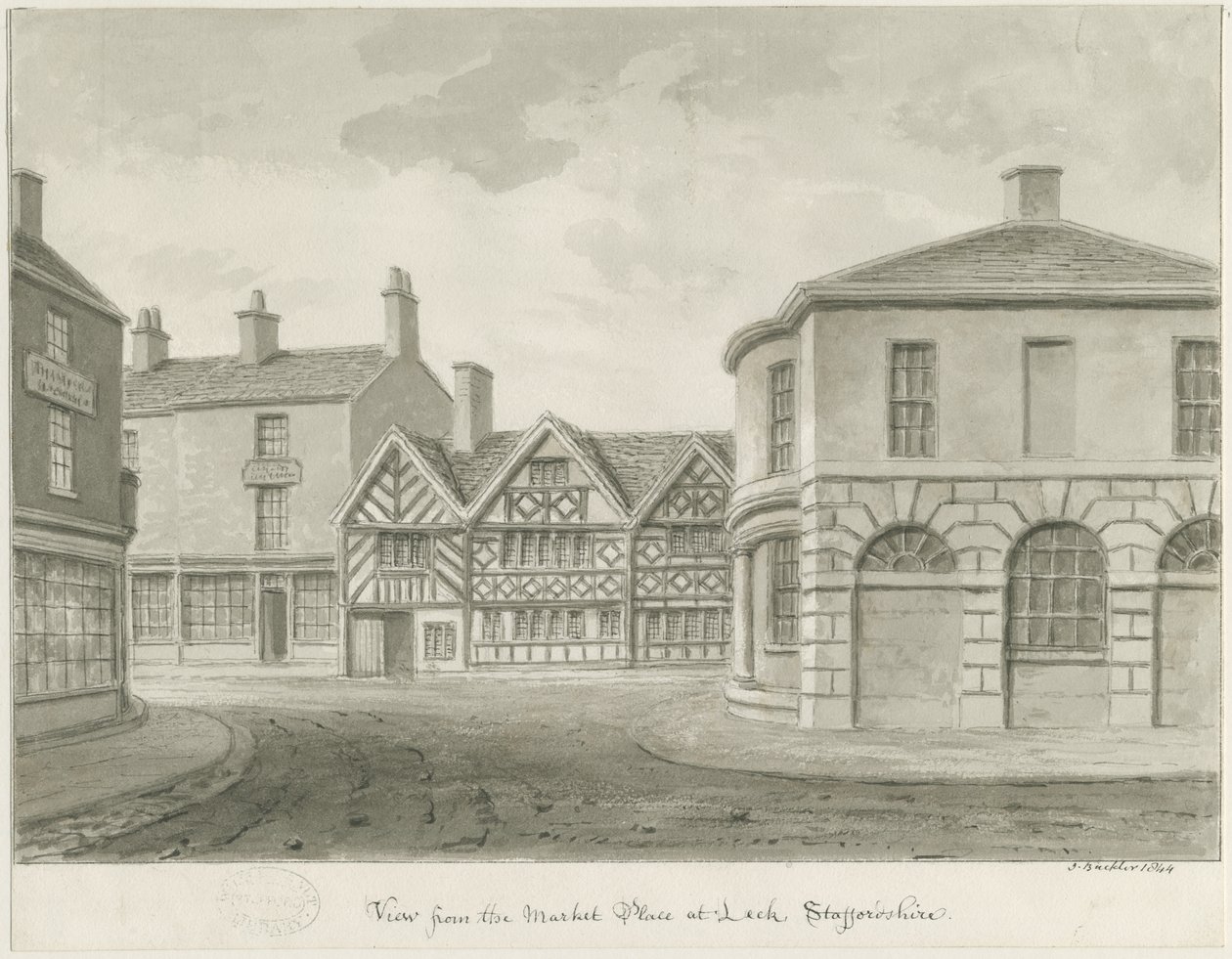 Leek Town - Place du marché - John Buckler