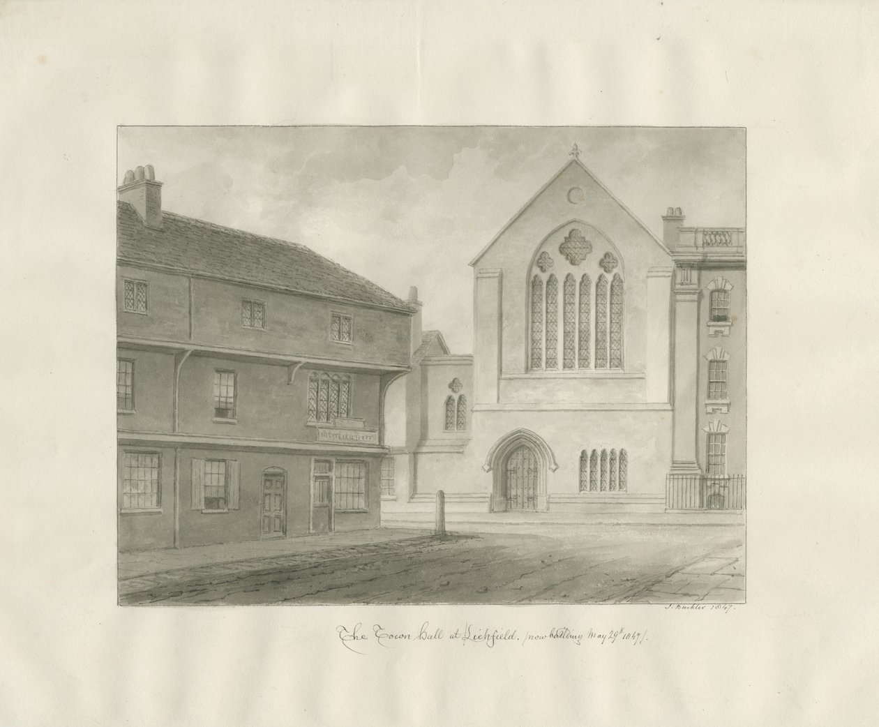 Lichfield - Hôtel de ville - John Buckler