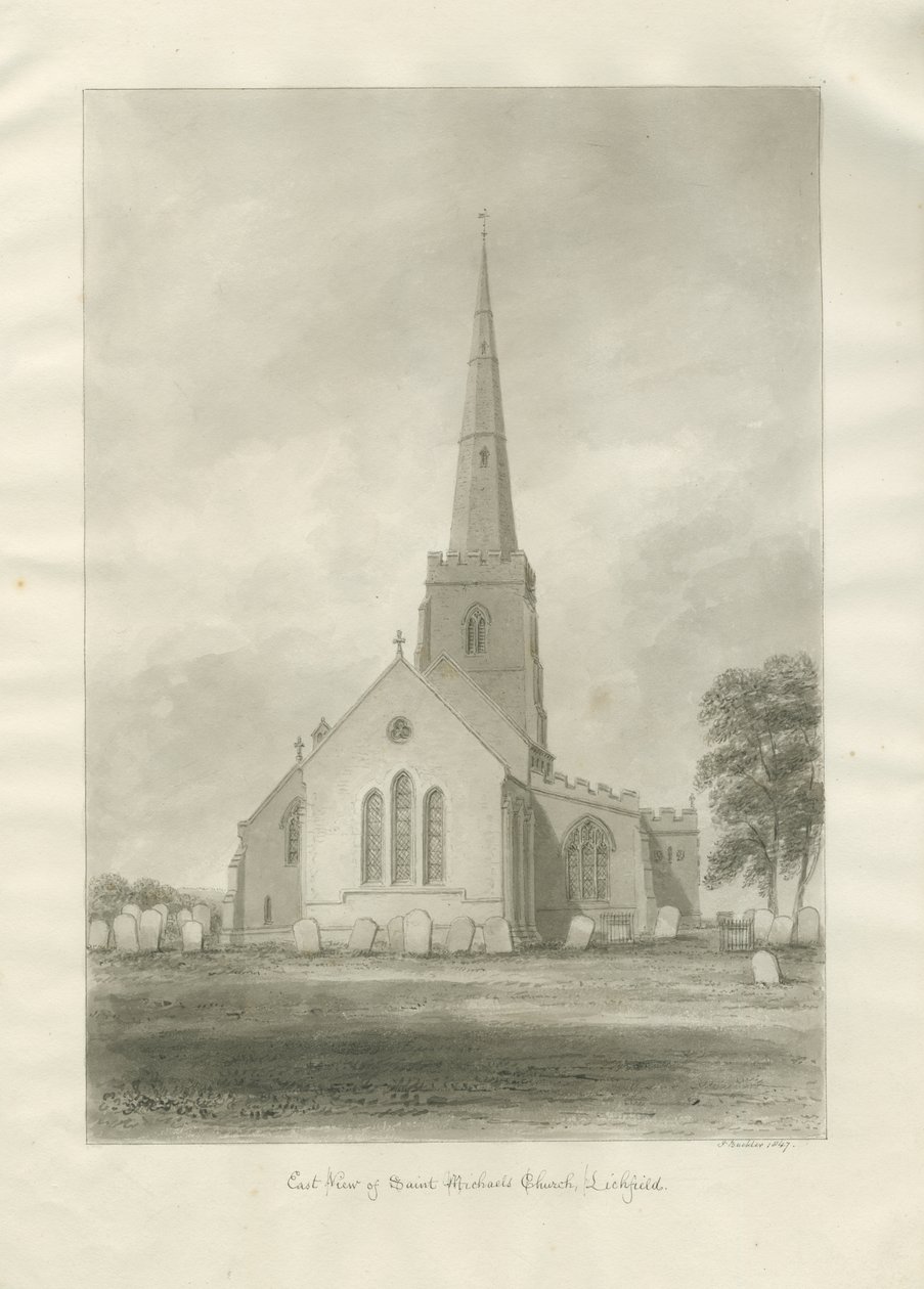 Lichfield - Église Saint-Michel - John Buckler