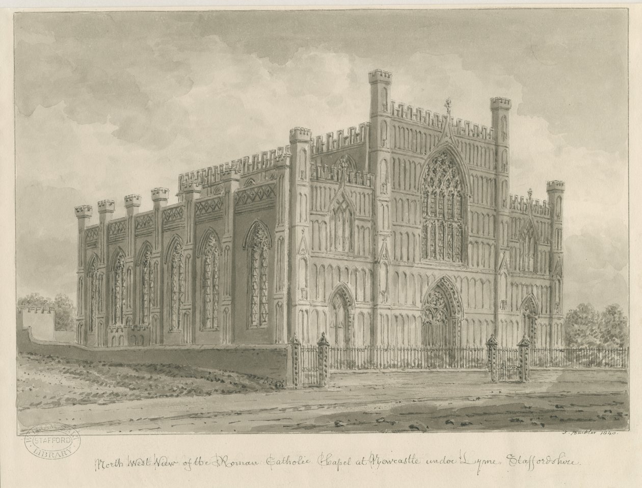 Newcastle-under-Lyme - Chapelle catholique romaine - John Buckler