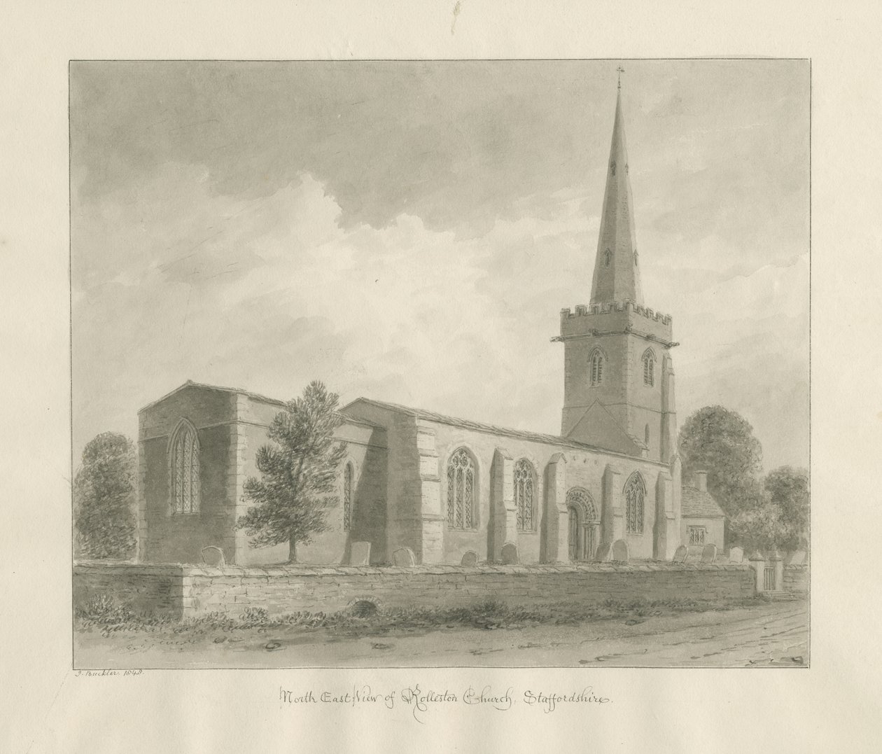 Église de Rolleston (1848) - John Buckler