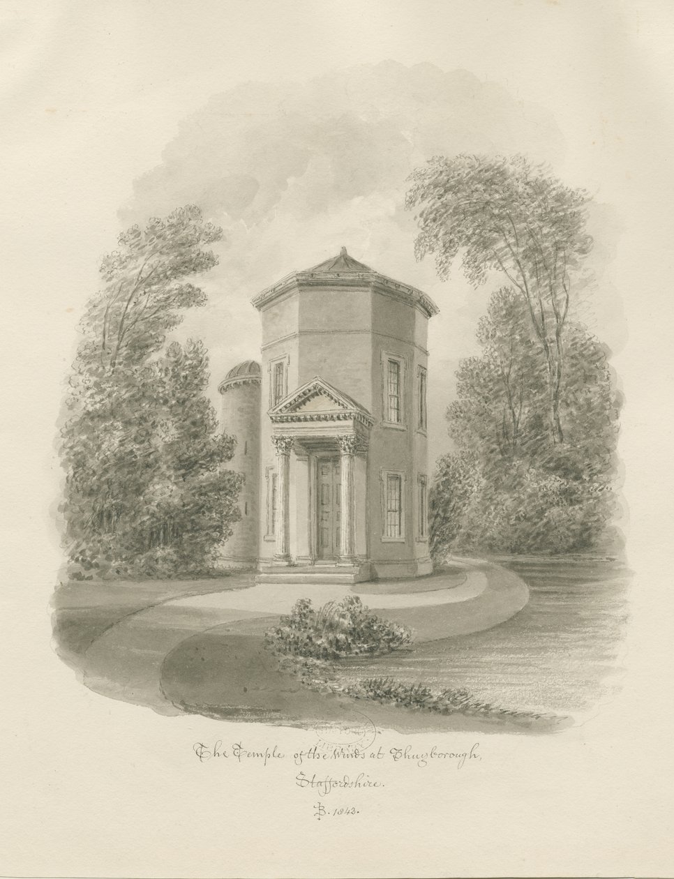 Shugborough - Temple des Vents - John Buckler