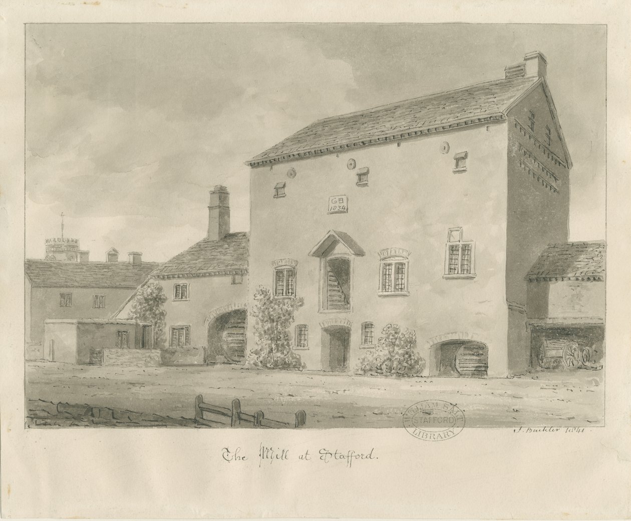 Stafford - Moulin à eau - John Buckler