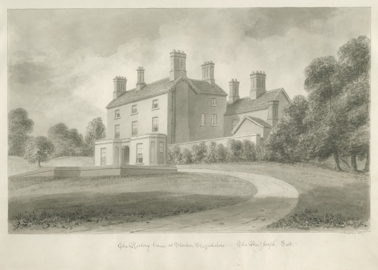 Presbytère de Standon du Révérend Joseph Salt - John Buckler