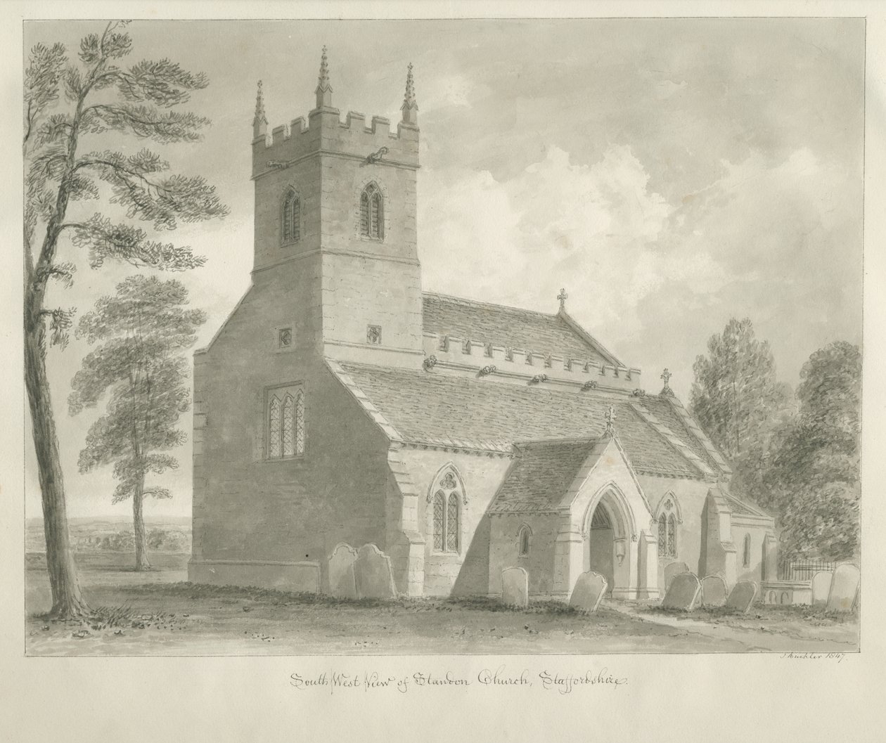 Église de Standon - John Buckler