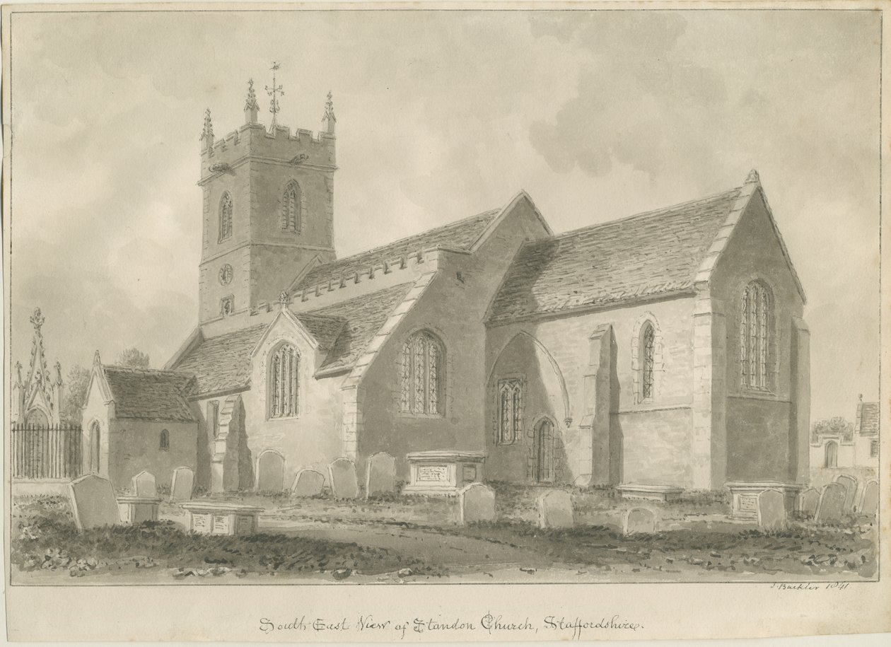Église de Standon - John Buckler