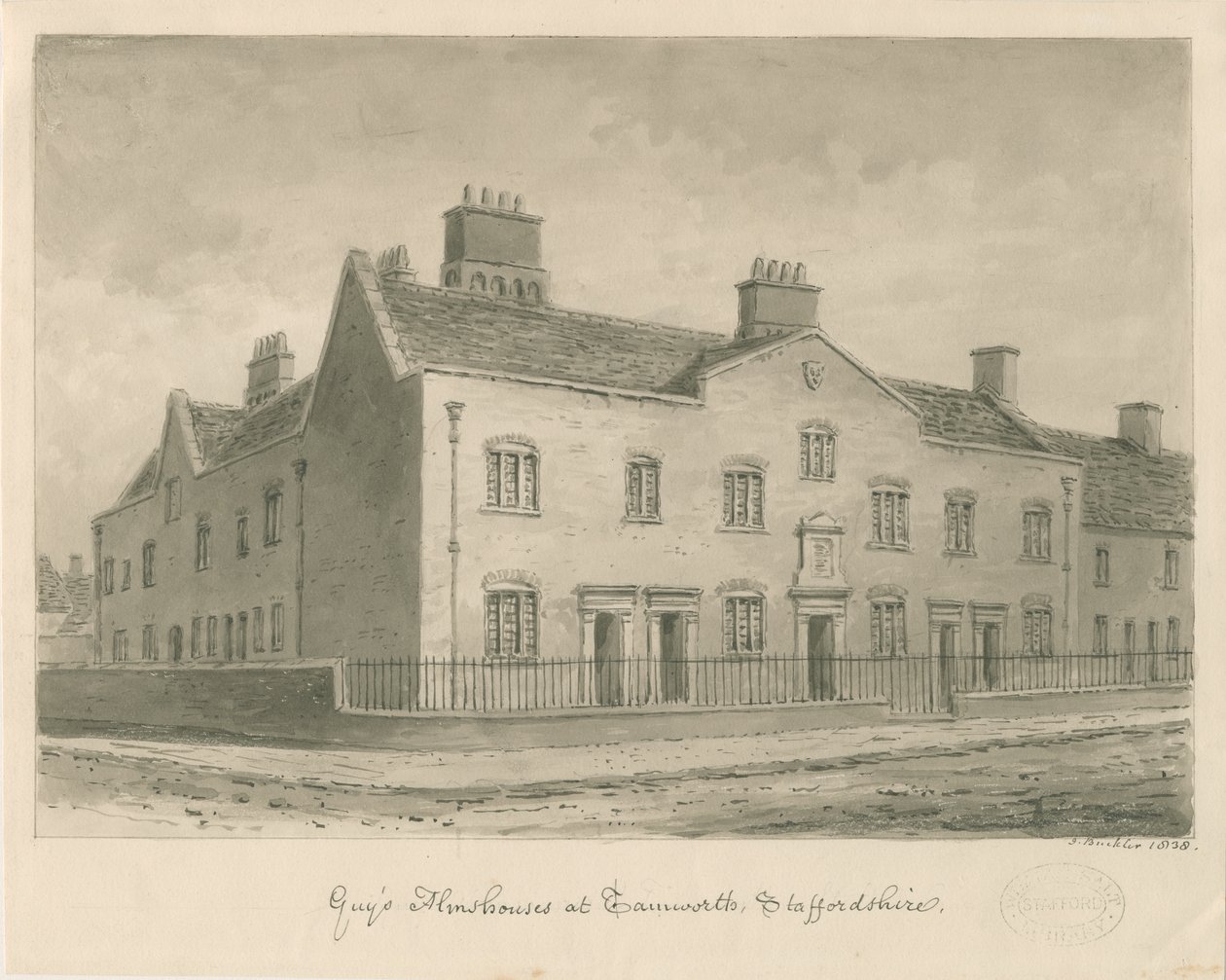 Tamworth - Maisons de Charité de Guy - John Buckler