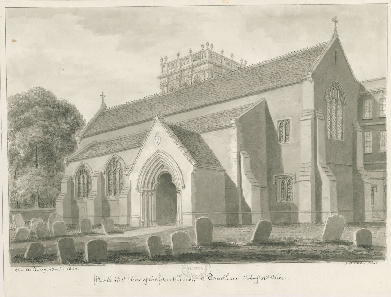 Trentham - Nouvelle Église - John Buckler