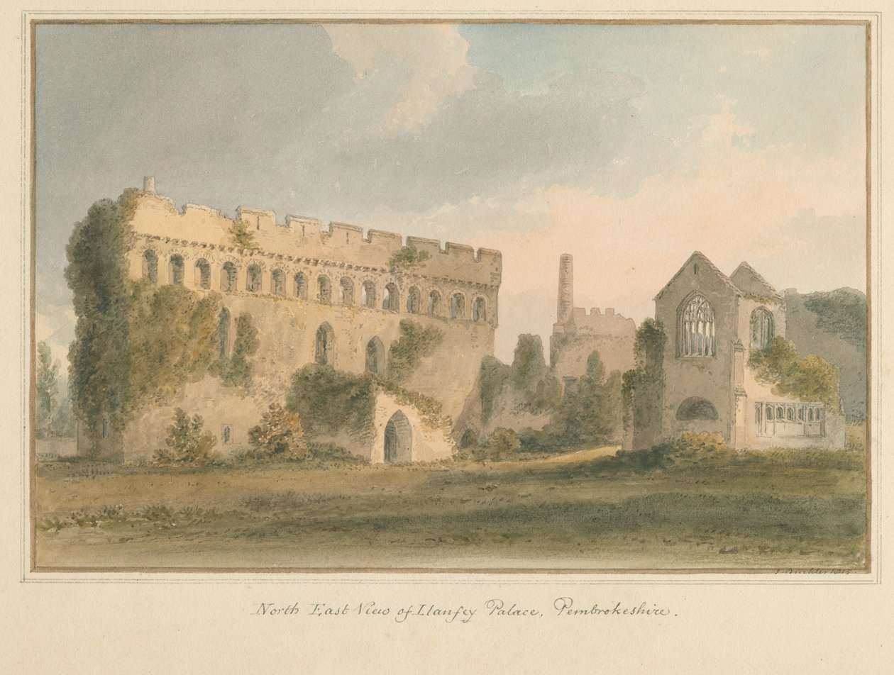 Pays de Galles - Pembrokeshire - Palais de Llanfey, 1815 - John Buckler