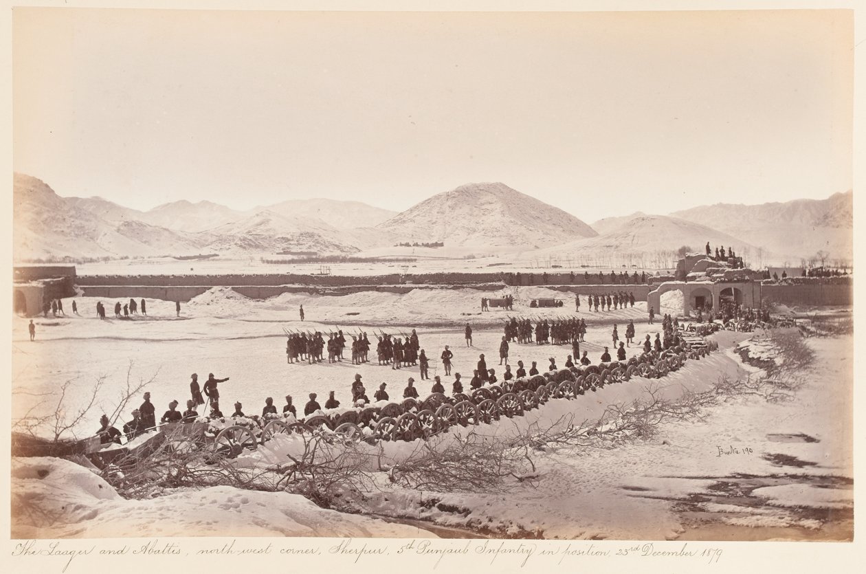 Le Laager et Abattis, cantonnement de Sherpur, décembre 1879 - John Burke