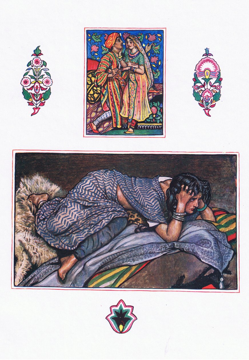 Chanson des gitans abandonnés : Camp sur la colline, illustration de The Garden of Kama (et autres poèmes de l