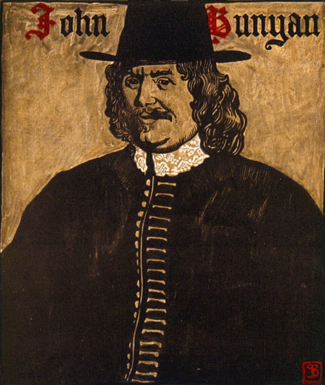 John Bunyan (lithographie couleur) - John Byam Liston Shaw