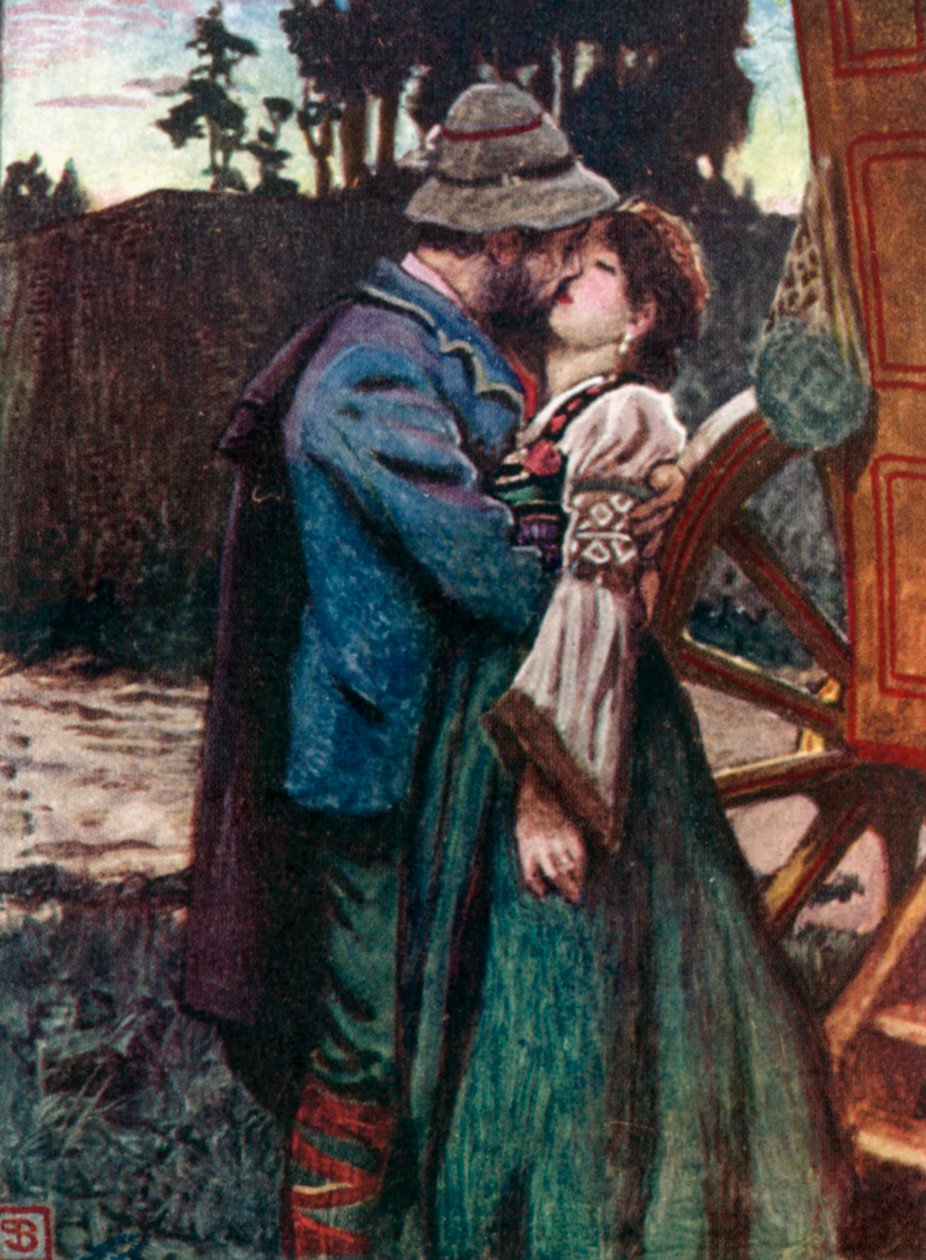 Ruggiero Leoncavallo, I Pagliacci (lithographie couleur) - John Byam Liston Shaw