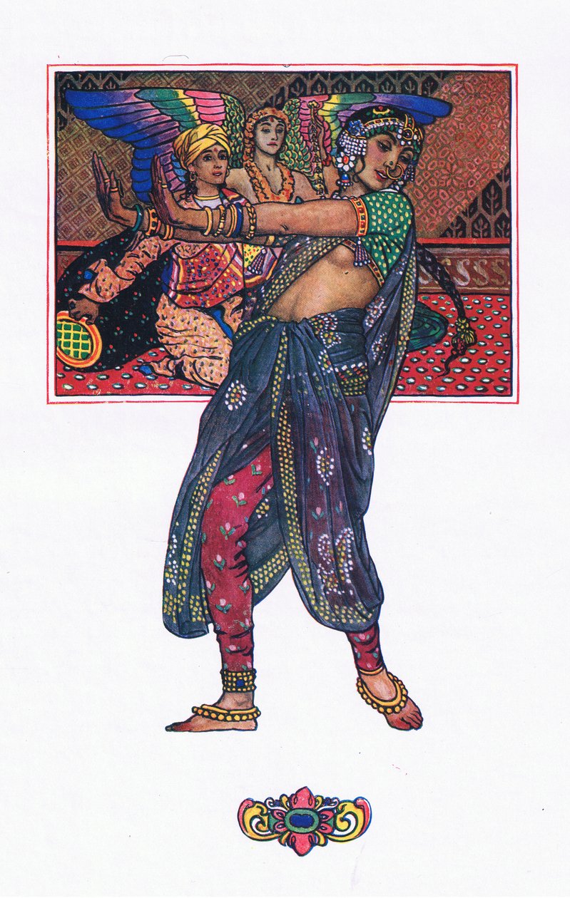 La danseuse du temple, illustration de The Garden of Kama (et autres poèmes de l