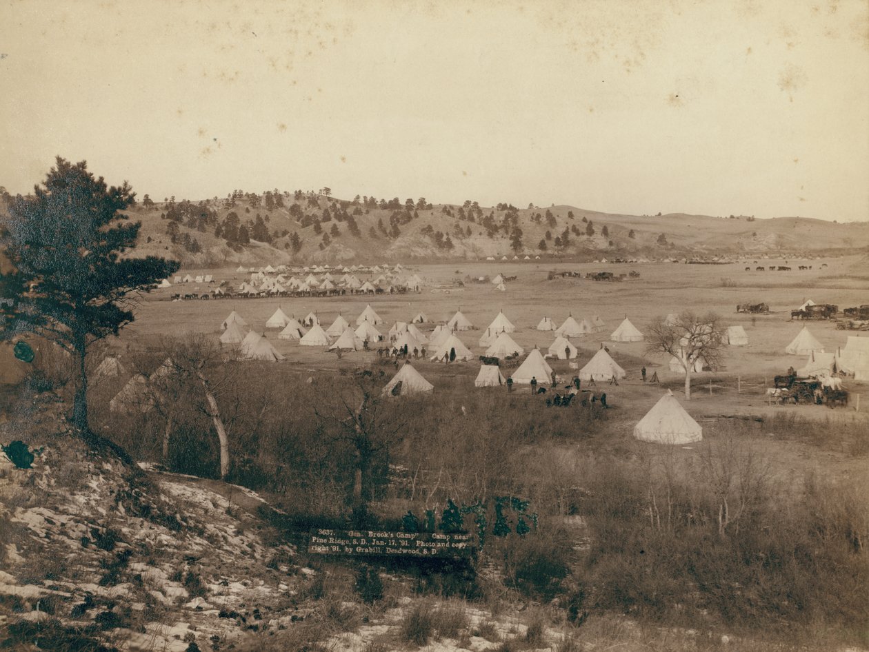 Camp du général Brook près de Pine Ridge - John C. H. Grabill