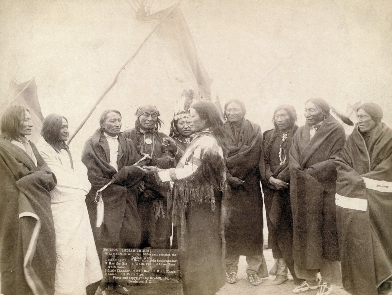 Chefs indiens à Deadwood, Dakota du Sud, 1891 - John C. H. Grabill